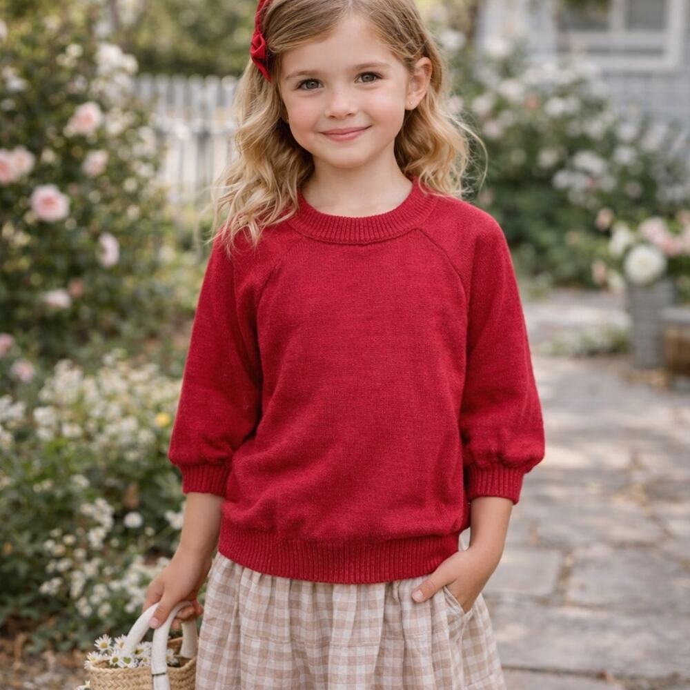Chaser Red Long Sleeve Pullover Top 2